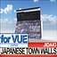 3d japanese fortified town walls