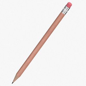 Pencils Mockup Type 01 Section 01 Pose 03 Silver Pink or Black Erasor
