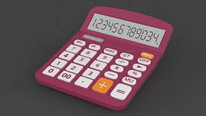 Calculator 3D model
