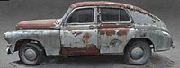 GAZ-M20 Pobeda Soviet Car With normal map