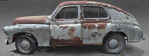 GAZ-M20 Pobeda Soviet Car With normal map