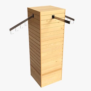 Store Rotating Slatwall Merchandiser Cube