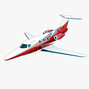 3D Beechcraft Premier 1A private jet model