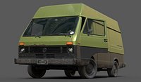 CLassic Van Lowpoly