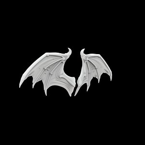 Sinister Winged Demon Wings 3D Print Model 3D model