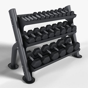 Hex Dumbbell Rack