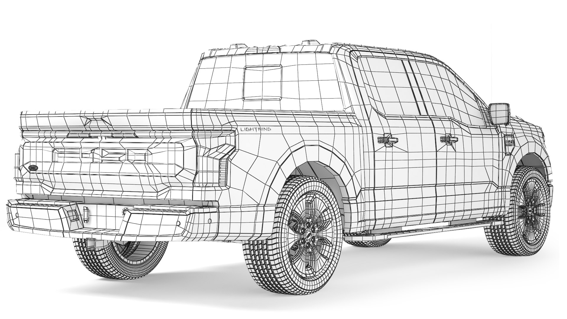 3D Ford F-150 Lightning 2022 Model - TurboSquid 2275517