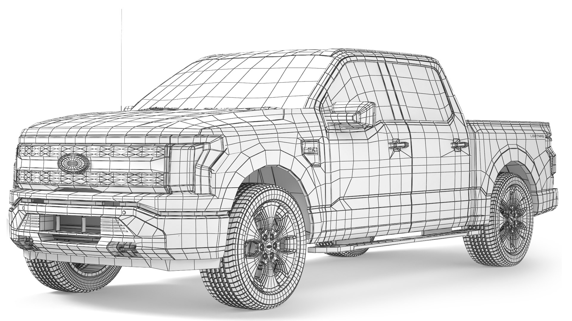 3D Ford F-150 Lightning 2022 Model - TurboSquid 2275517