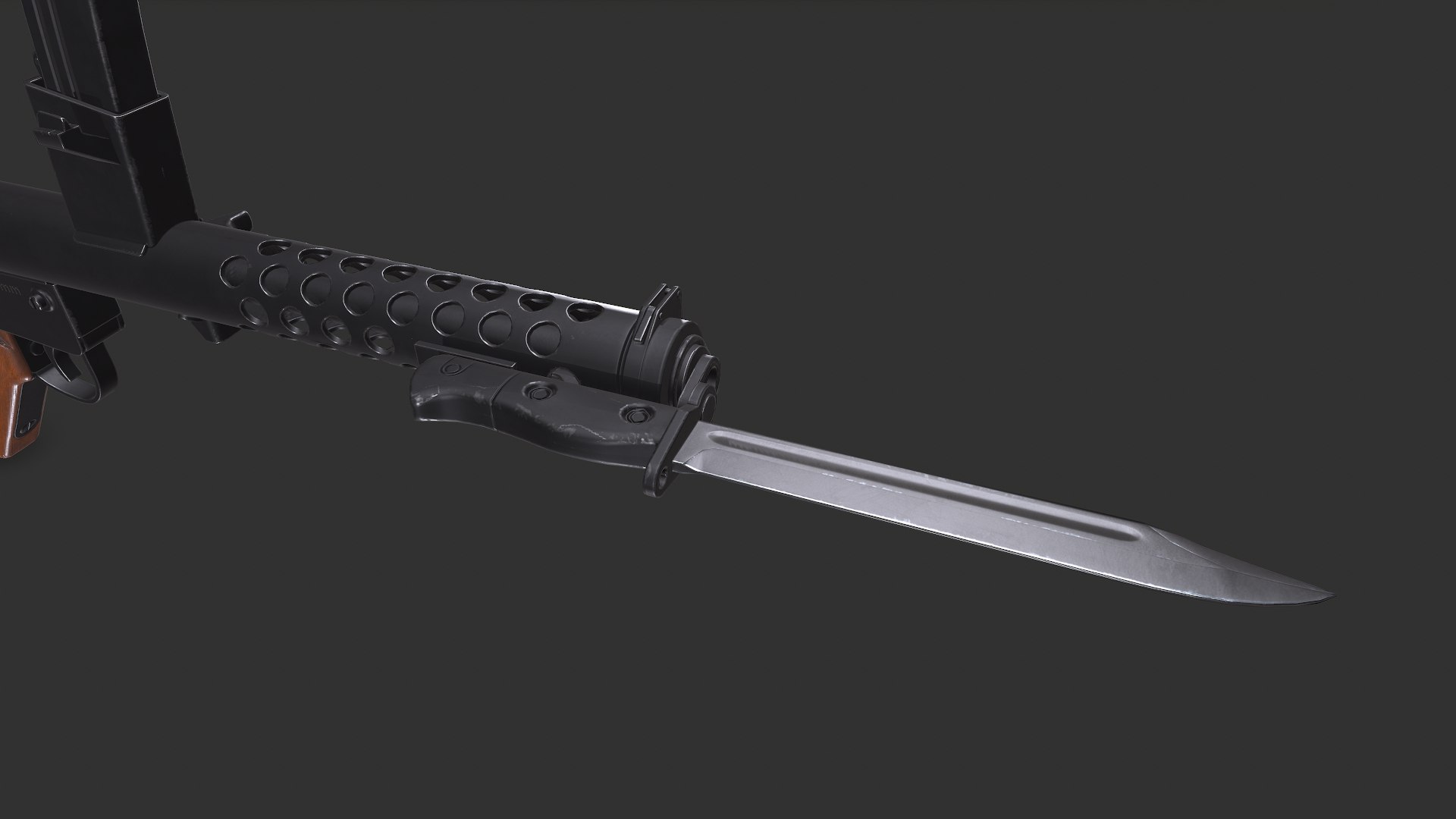 Lithgow F1 Submachine Gun SMG Low-poly PBR 3D - TurboSquid 2223245