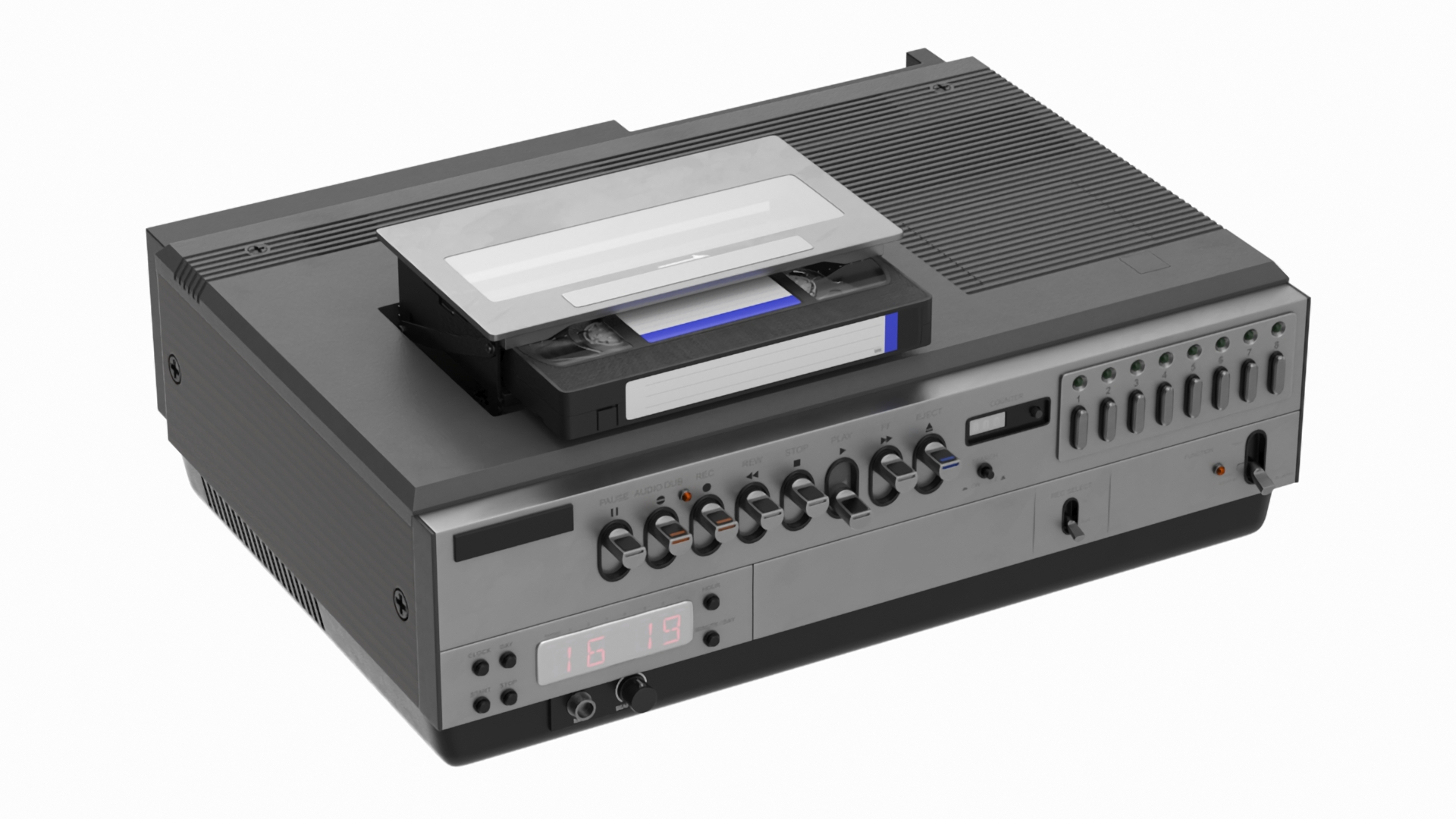 VHS Player With Cassette 3D Model - TurboSquid 2236583