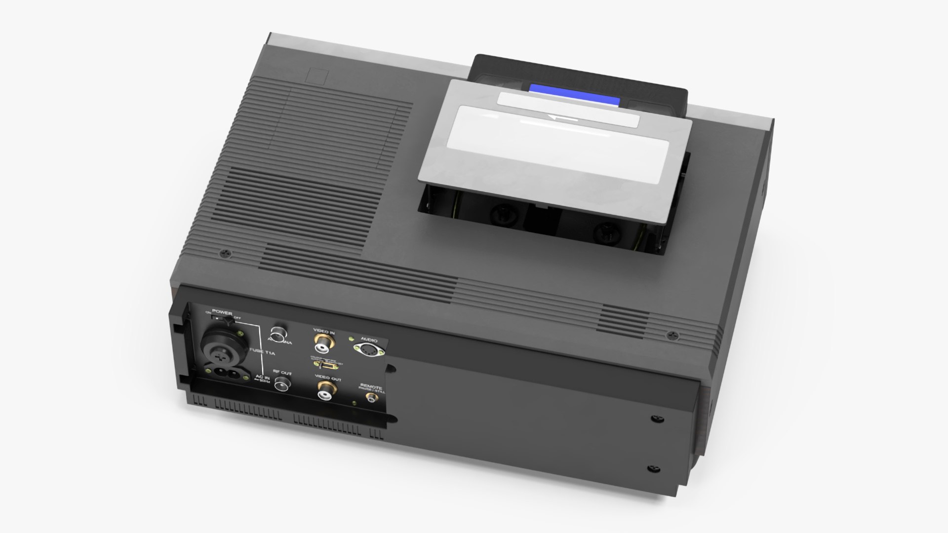 VHS Player With Cassette 3D Model - TurboSquid 2236583