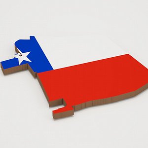 Santiago Capital of Chile 3D Map