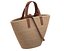 Celine Triomphe Classic Pannier Basket Bag in Raffia