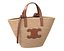 Celine Triomphe Classic Pannier Basket Bag in Raffia