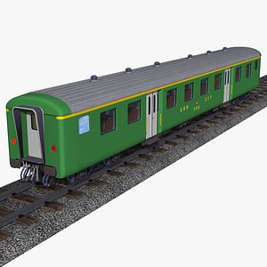 sbb 1st class passenger wagon 2251 - einheitswagen 3D model