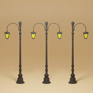 3D model Cartoon Street Light