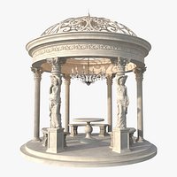 Stone Gazebo 3D model