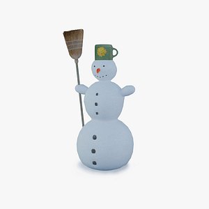 snowman broom snow max
