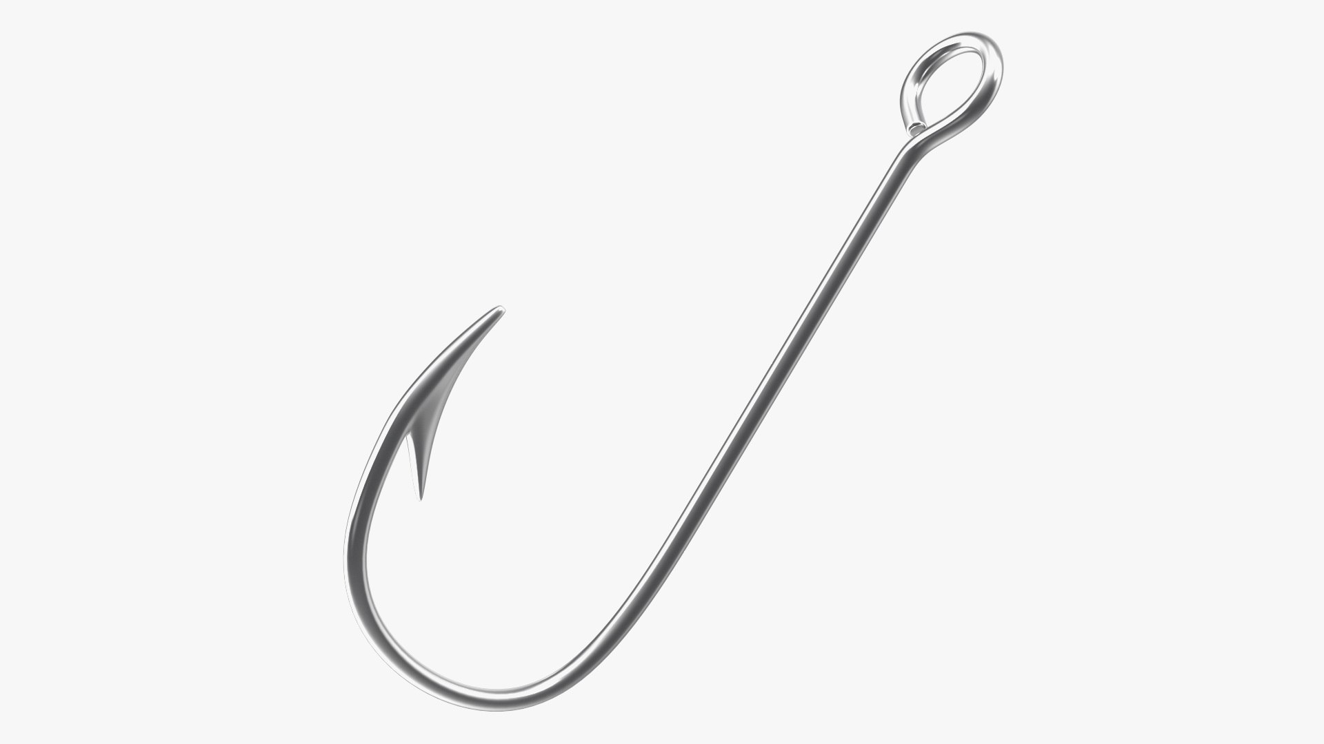 Aberdeen Fishing Hook 3D model preview