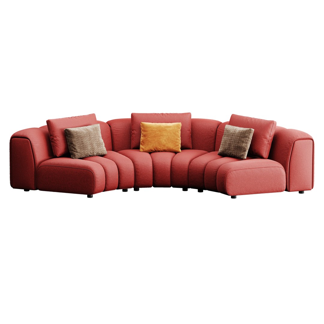 Minotti Ruffle Set 8 3D Model - TurboSquid 2629809