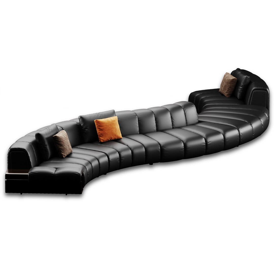 Minotti Ruffle Set 8 3D Model - TurboSquid 2629809