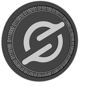 spacechain black coin 3D model