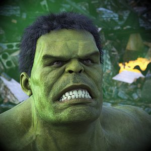 Hulk Fur Rigged