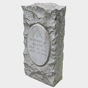 3D tombstone stone