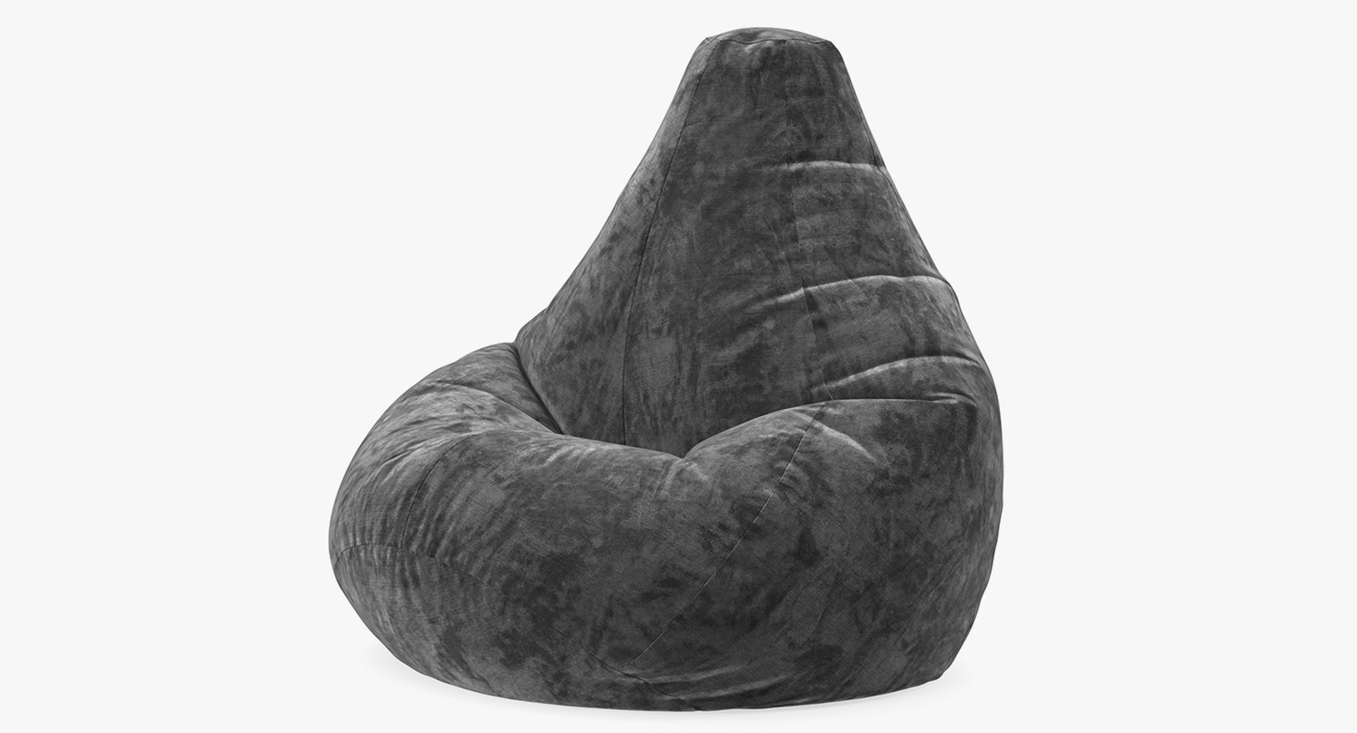 Velvet Beanbag 3D model preview