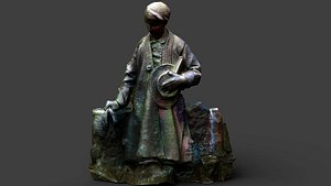 3D graveyard mossy tombstone monument PBR photogrammetry