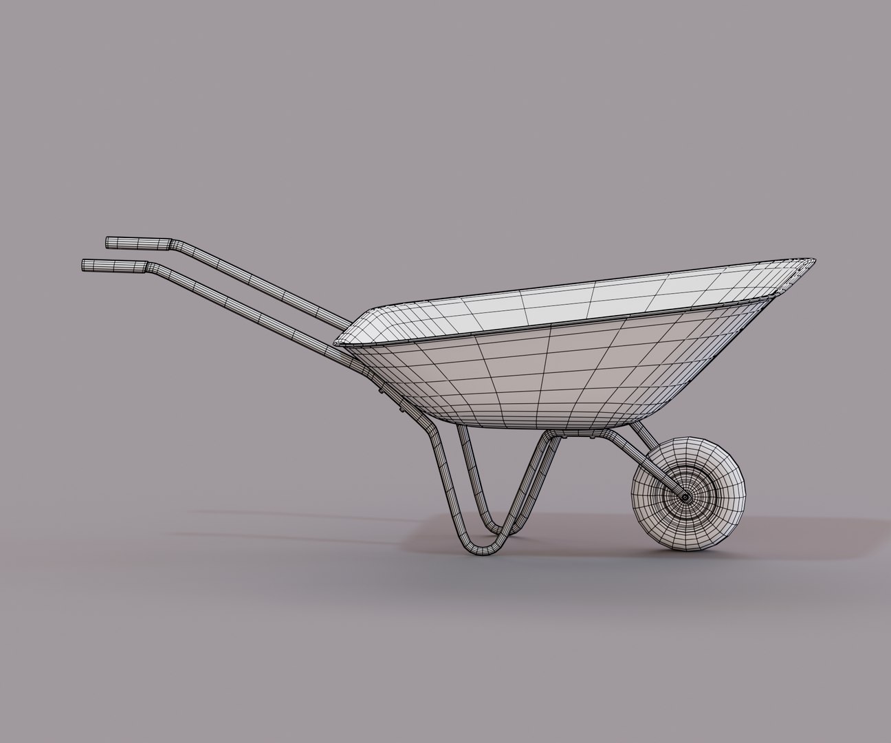 3D Realistic Orange Wheelbarrow - TurboSquid 1990536
