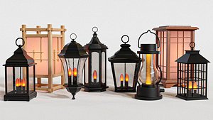 vintage lantern 3D