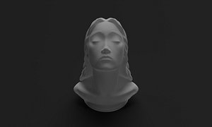 Woman bust 3D model