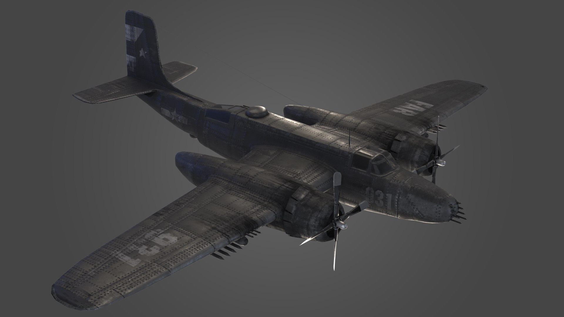 3D douglas b-26 invader airplane model - TurboSquid 1564850