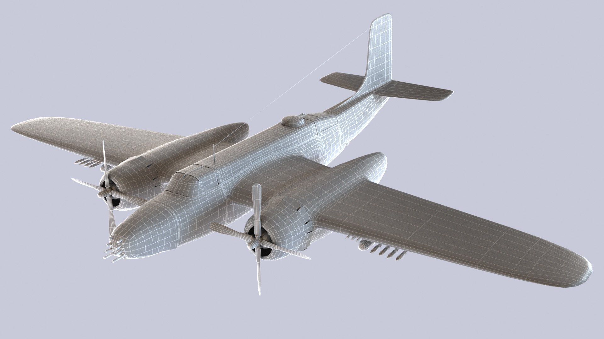 3D douglas b-26 invader airplane model - TurboSquid 1564850