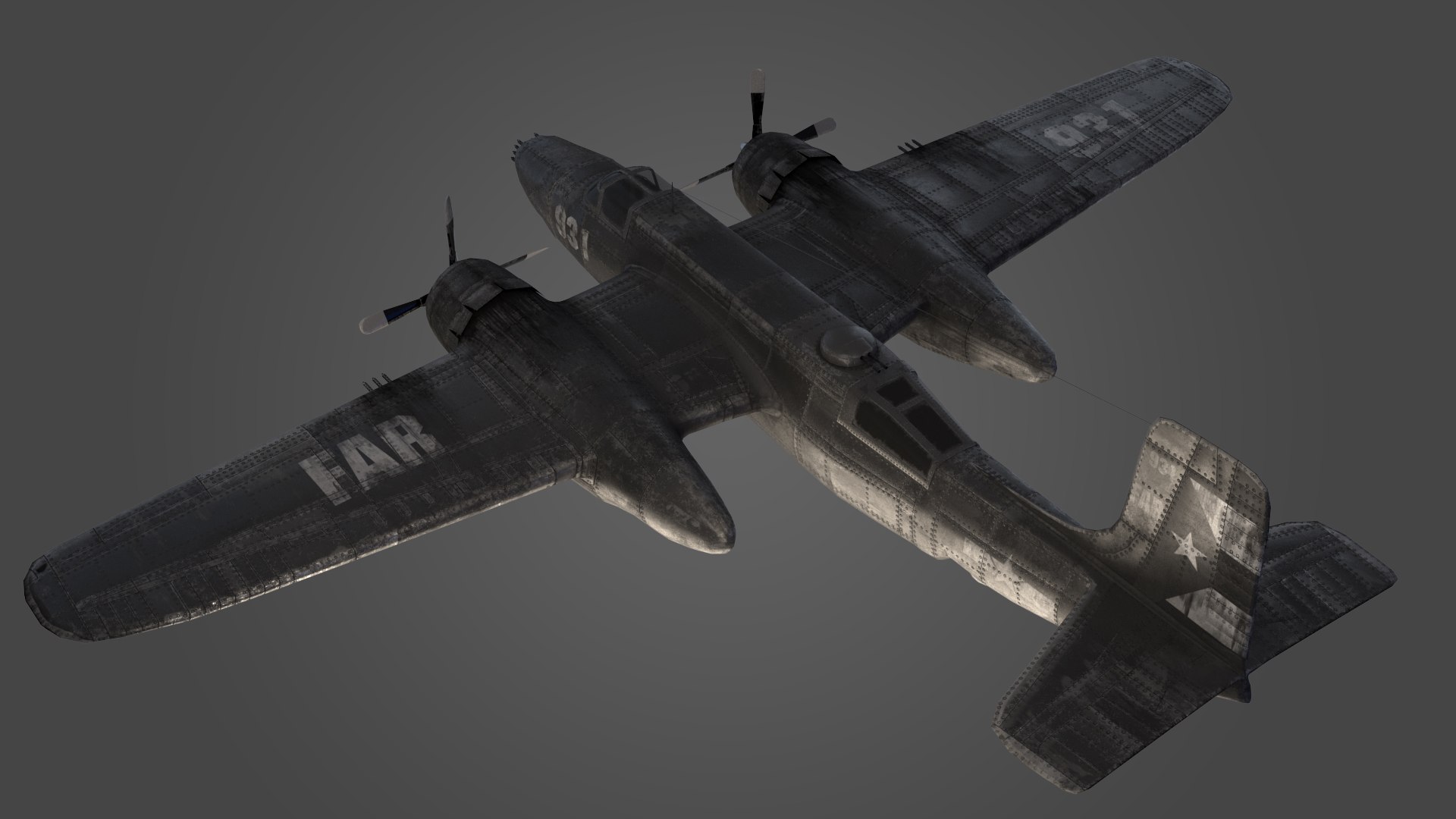 3D douglas b-26 invader airplane model - TurboSquid 1564850