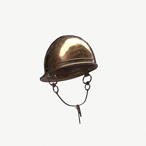 Ancient Helmet Coolus 3D Model Game Ready PBR Low Poly 3D model