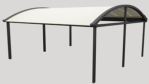 awning sliding door 3D model