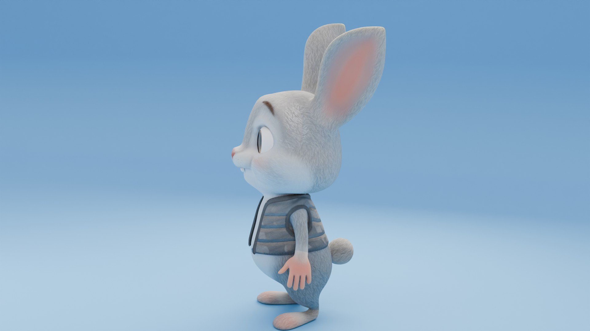 3D Rabbit Toon - TurboSquid 2290655
