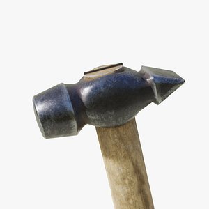 3D Old dirty soviet hammer Made in USSR model