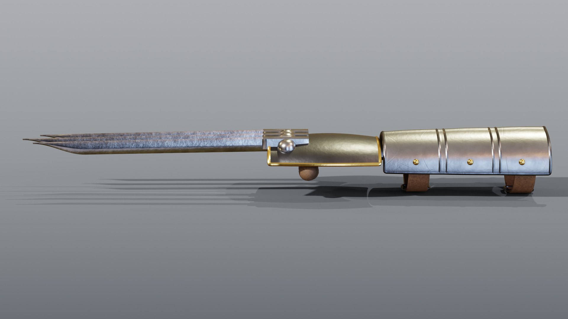 Triple Blade Claw Gauntlet PBR 3D model https://p.turbosquid.com/ts-thumb/ZN/SIKtFV/vR/04_heroclawsblade_04_back/jpg/1791313820/1920x1080/fit_q87/96ad1da6df2675519acbec36bb4a05db9616241e/04_heroclawsblade_04_back.jpg