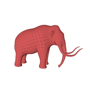 3d base mesh mammoth