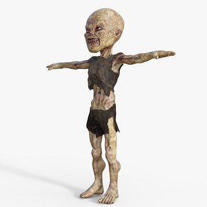 3D model Scary Zombie Rigged