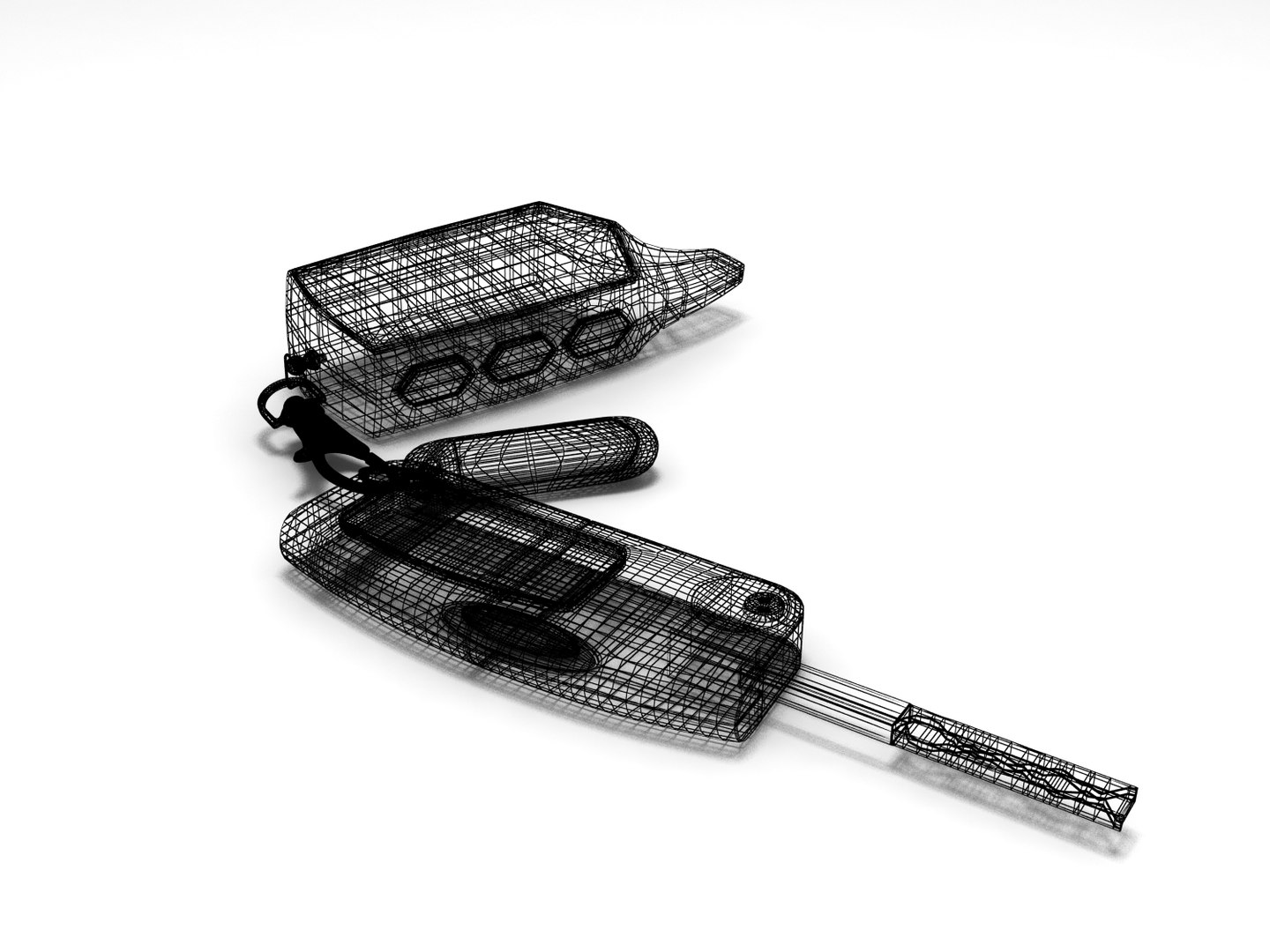 3d Model Car Key Focus 2