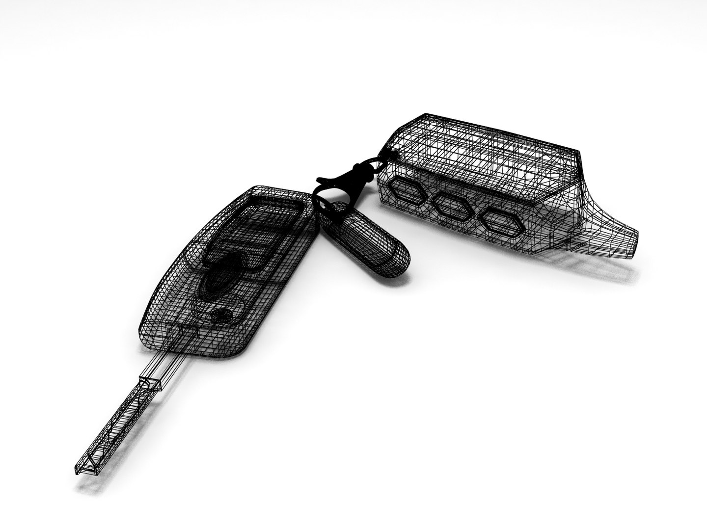 3d Model Car Key Focus 2