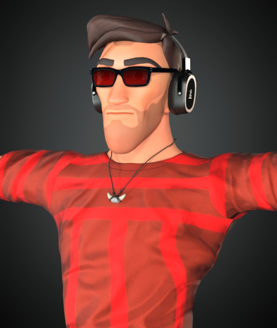 Cartoon Man Rigged 3D Model model - TurboSquid 2098776