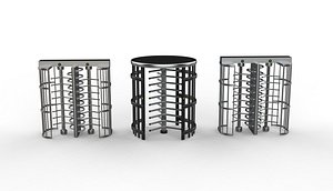 3D Turnstile gate 3D model model