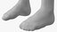 Calzini lunghi Nike grigi, piede in piedi