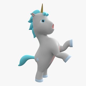 cartoon mighty unicorn model