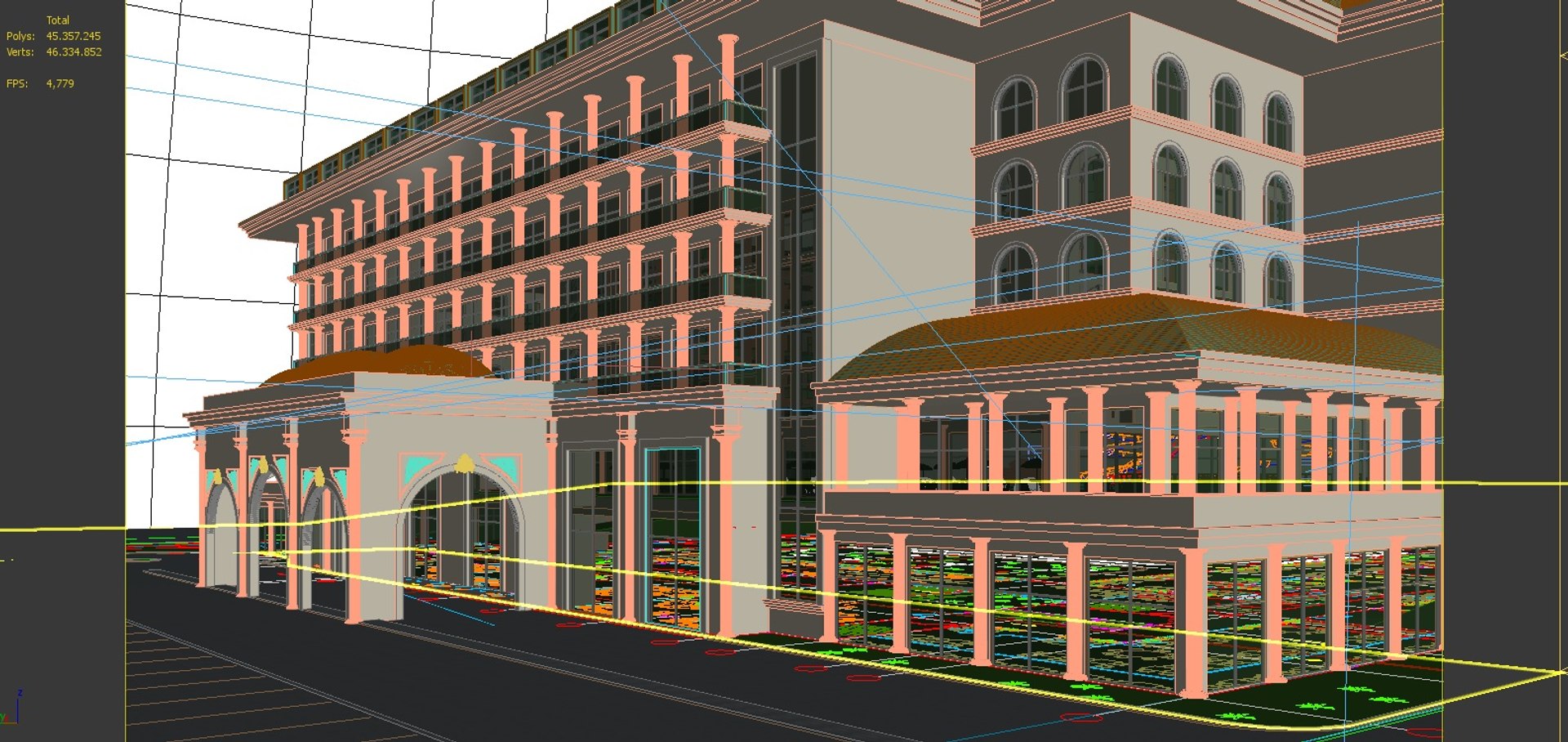 Hotel Exterior 3D Model - TurboSquid 1428027